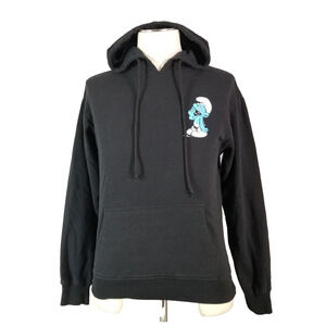 The Smurfs hoodie sweatshirt sweater men small black pullover fleece